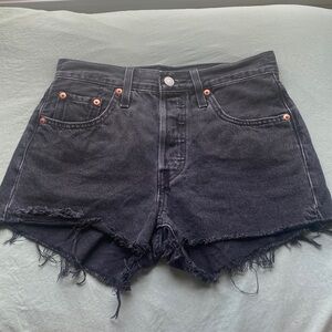 Levi’s Black 501 Denim Shorts — Size 25!!